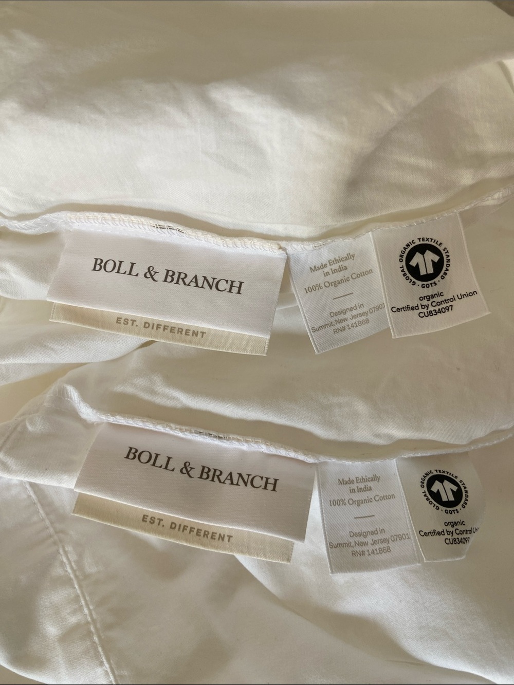 Boll and Branch Signature Hemmed Pillowcase Set NWOT - Picture 5 of 6
